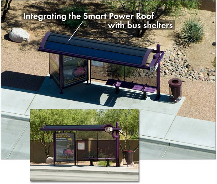 solar bus shelter image